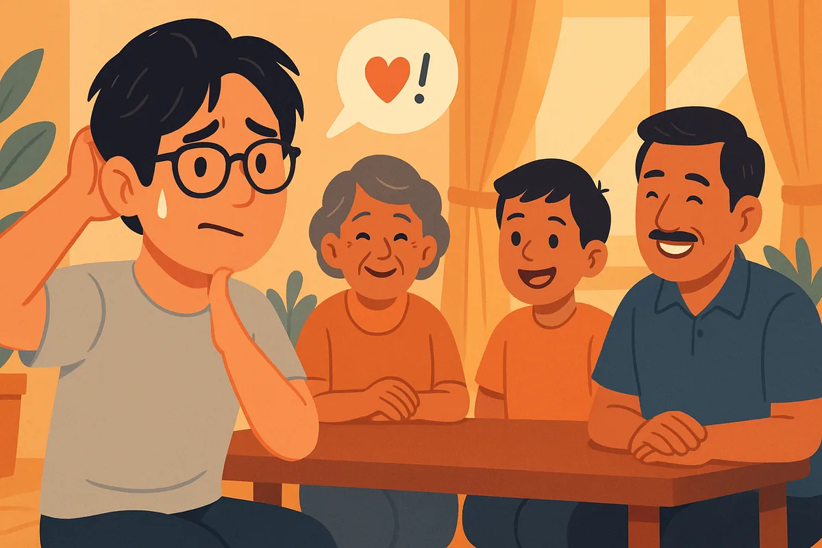 言葉が通じず困る中嶋の様子